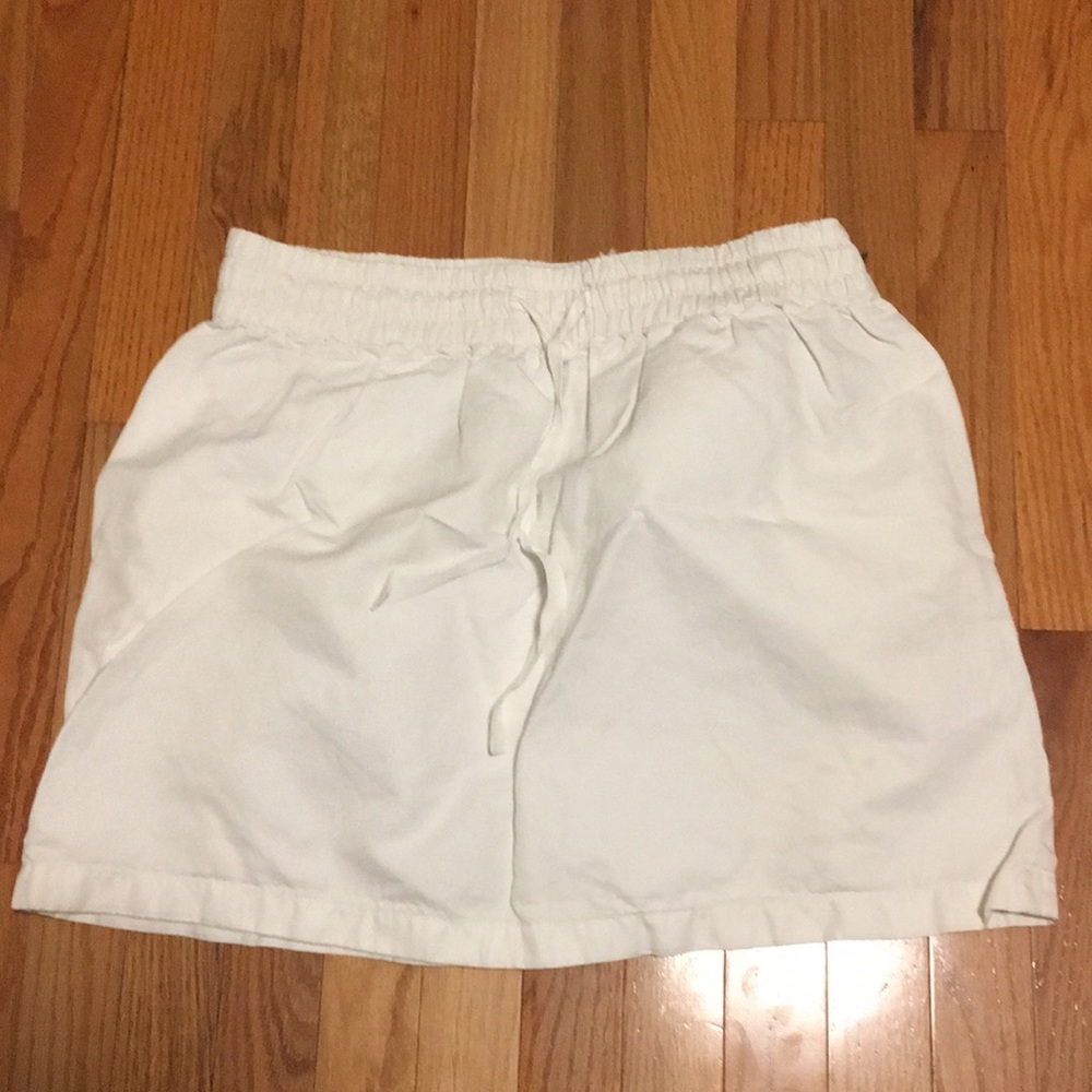 J.Crew White Drawstring Skirt w/ Pockets!